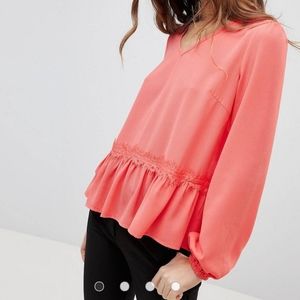 Y.A.S Lumine drop hem blouse